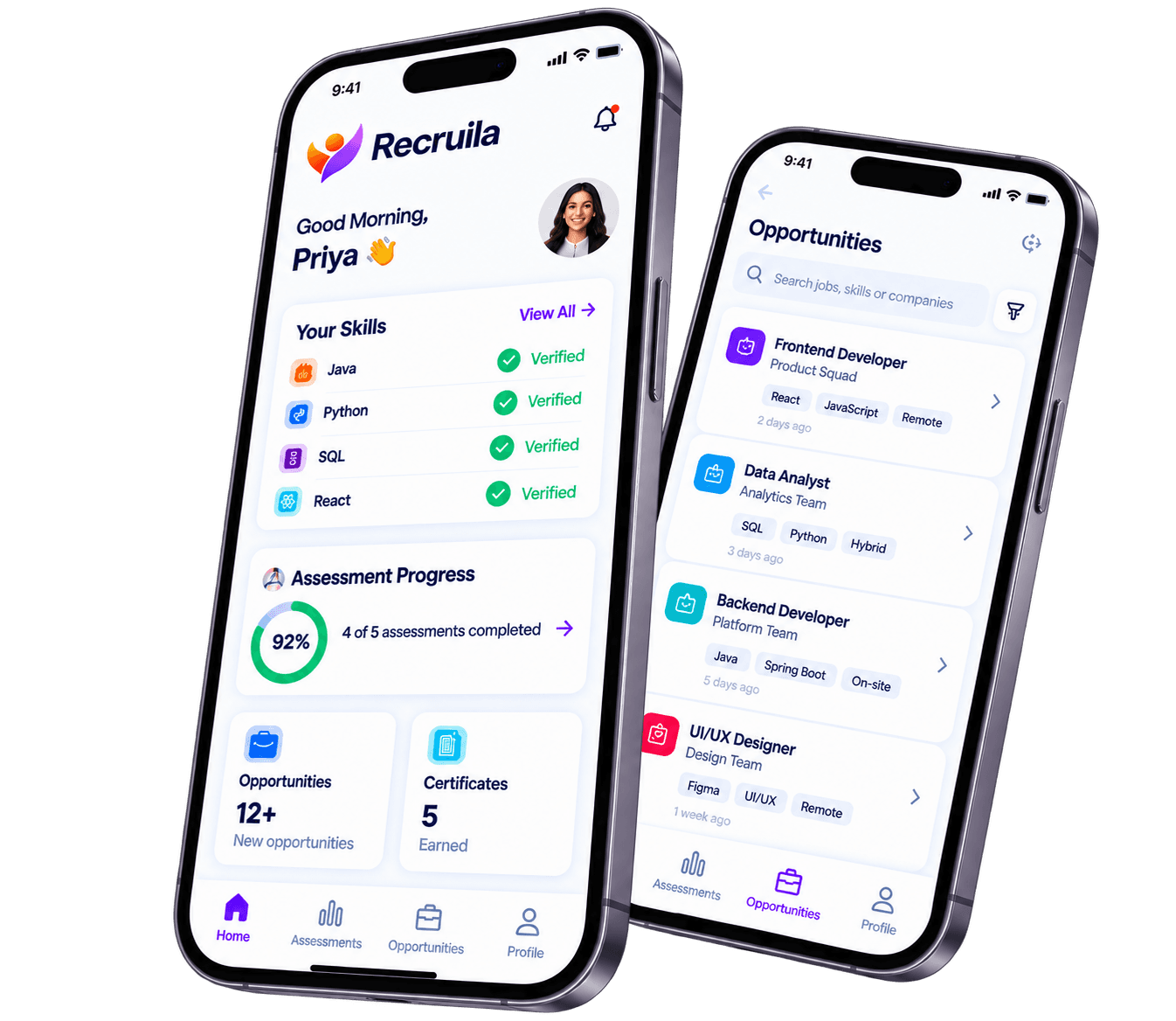 Recruila Mobile App